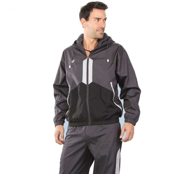 silver tracksuit mens